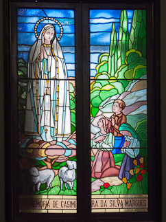 Stained Glass Window at St. Lawrence's Church
