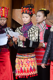 Jingpo Performer Rehearsing Jingpo Performer Rehearsing