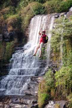 Ziplining by Waterfalls
