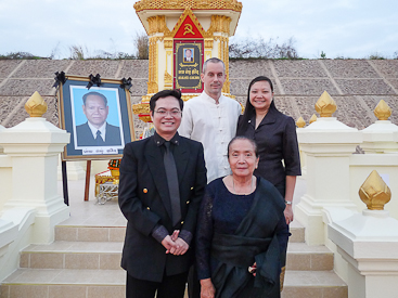 Family at Dad's Stupa