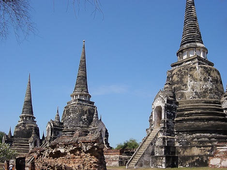 Chedi at Wat Phra Si Sanphet