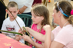 Weaving Palm Leaves